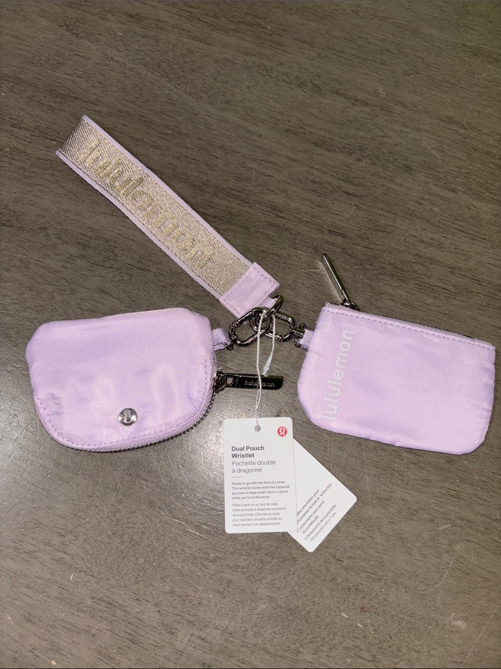 lululemon athletica Dual Pouch Wristlet in Light Lavender